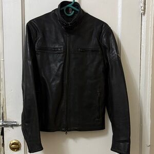 Matchless Motorcycle Black Leather Men's Jacket Size : M